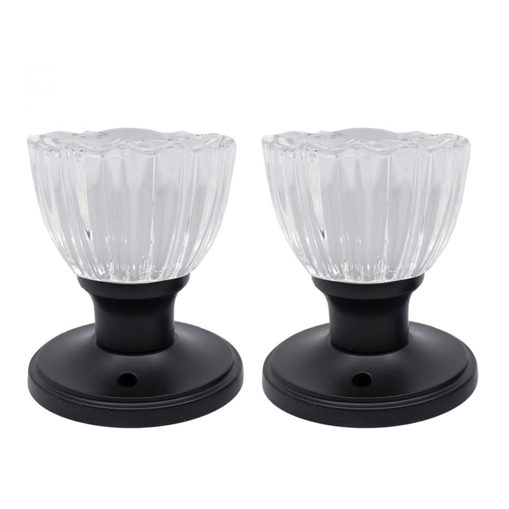 Door Knob Crystal Tulip Privacy Black<span class=' ItemWarning' style='display:block;'>Item is usually in stock, but we&#39;ll be in touch if there&#39;s a problem<br /></span>