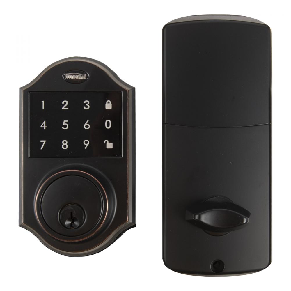 Ornate Electronic Deadbolt Black Oil Rubbed Brass<span class=' ItemWarning' style='display:block;'>Item is usually in stock, but we&#39;ll be in touch if there&#39;s a problem<br /></span>