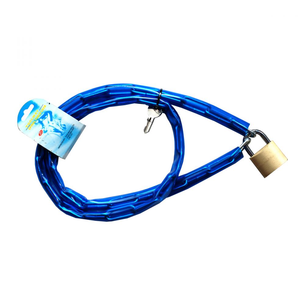 Bicycle Lock 48in Chain with Padlock<span class=' ItemWarning' style='display:block;'>Item is usually in stock, but we&#39;ll be in touch if there&#39;s a problem<br /></span>