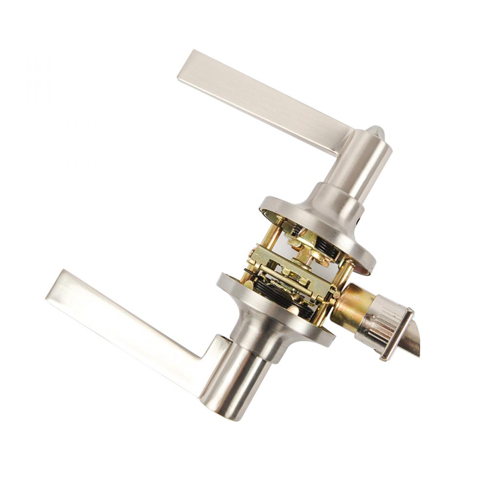 Door Lock Lever Privacy Satin Nickel (858 Series)<span class=' ItemWarning' style='display:block;'>Item is usually in stock, but we&#39;ll be in touch if there&#39;s a problem<br /></span>