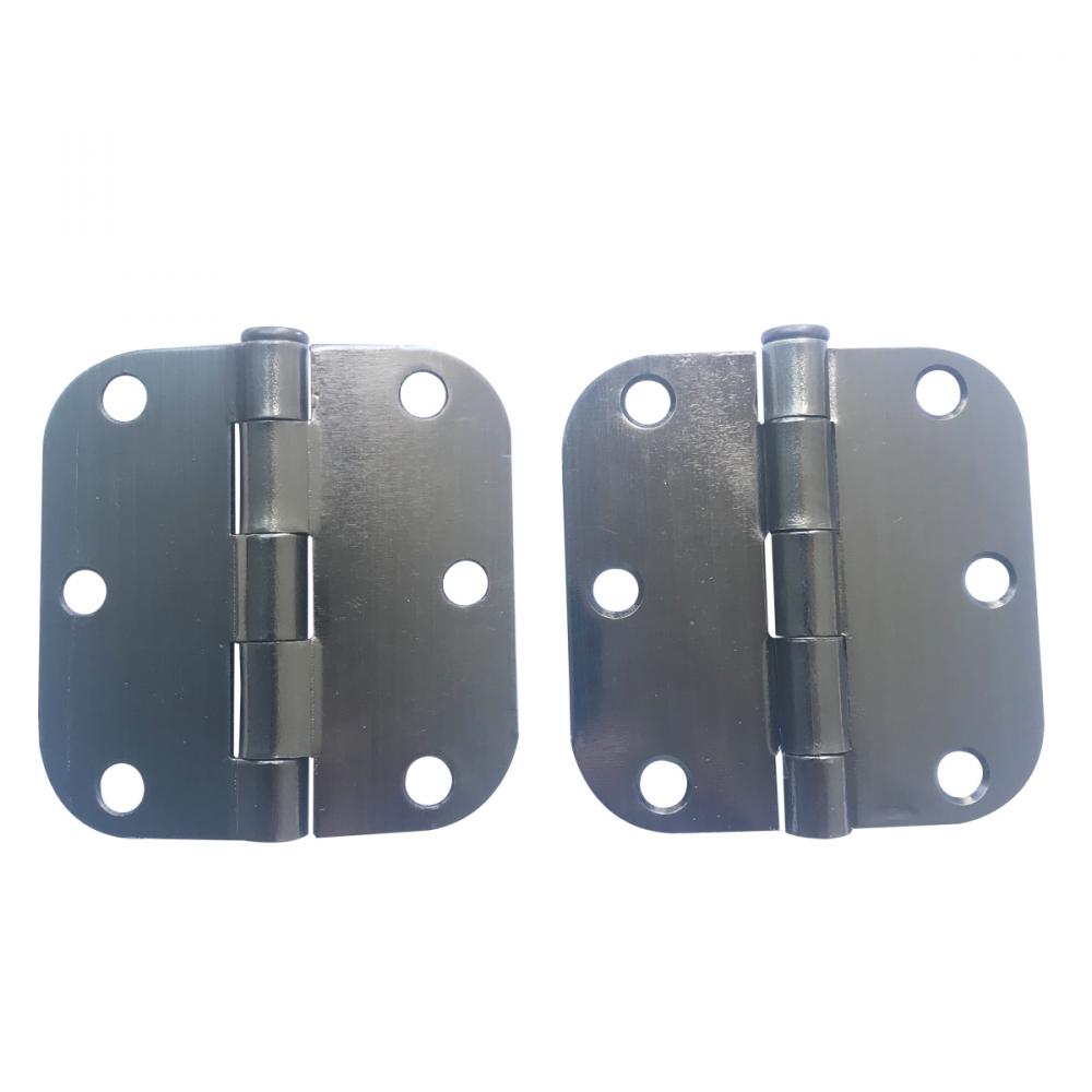 2PC Door Hinge 3in x 3in Round Corner 5/8in Pewter Plated Steel<span class=' ItemWarning' style='display:block;'>Item is usually in stock, but we&#39;ll be in touch if there&#39;s a problem<br /></span>