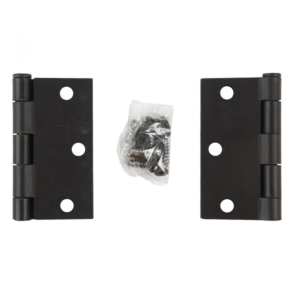 2PC Door Hinge 3in x 3in x 2mm Square Corner Black Steel<span class=' ItemWarning' style='display:block;'>Item is usually in stock, but we&#39;ll be in touch if there&#39;s a problem<br /></span>
