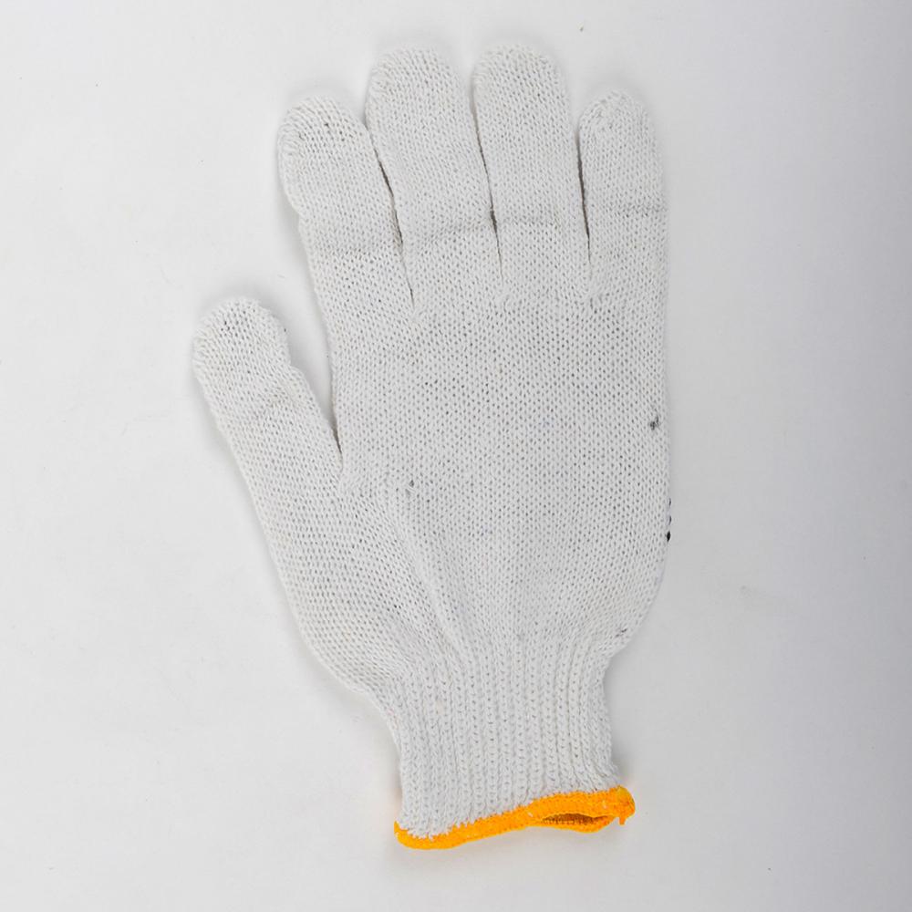 1dz. Knitted Poly/Cotton Gloves White With Black PVC Dots (M)<span class=' ItemWarning' style='display:block;'>Item is usually in stock, but we&#39;ll be in touch if there&#39;s a problem<br /></span>