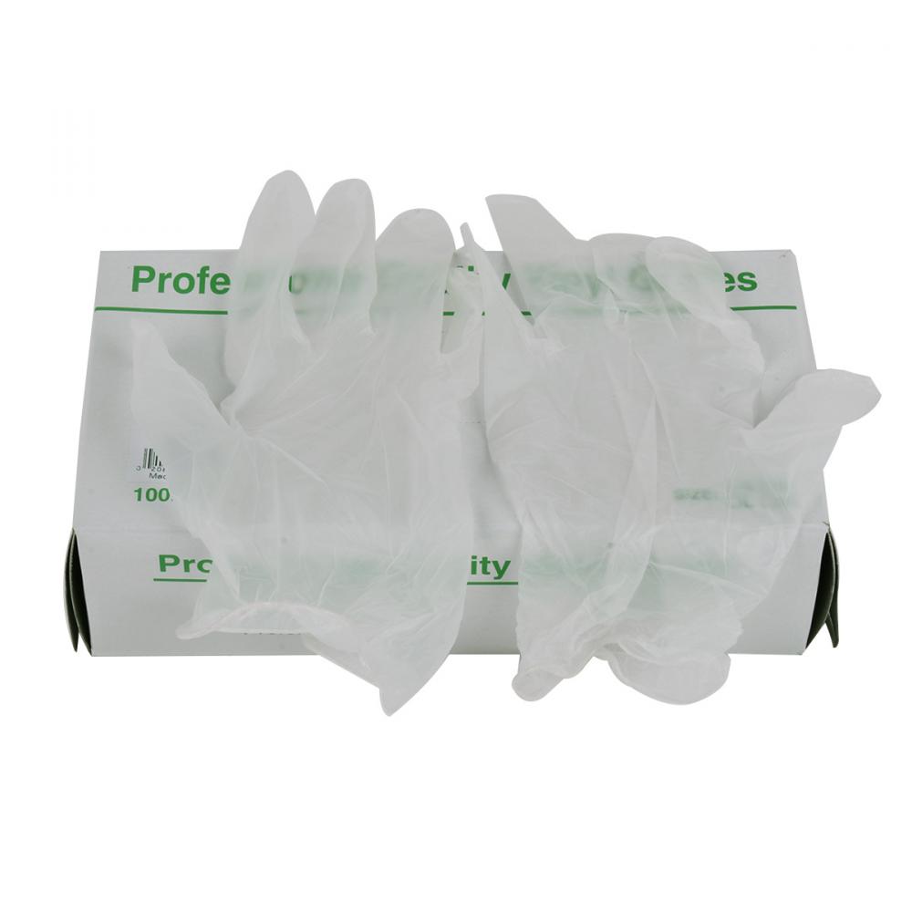100Pk Premium Quality Disposable Vinyl Gloves White (M)<span class=' ItemWarning' style='display:block;'>Item is usually in stock, but we&#39;ll be in touch if there&#39;s a problem<br /></span>