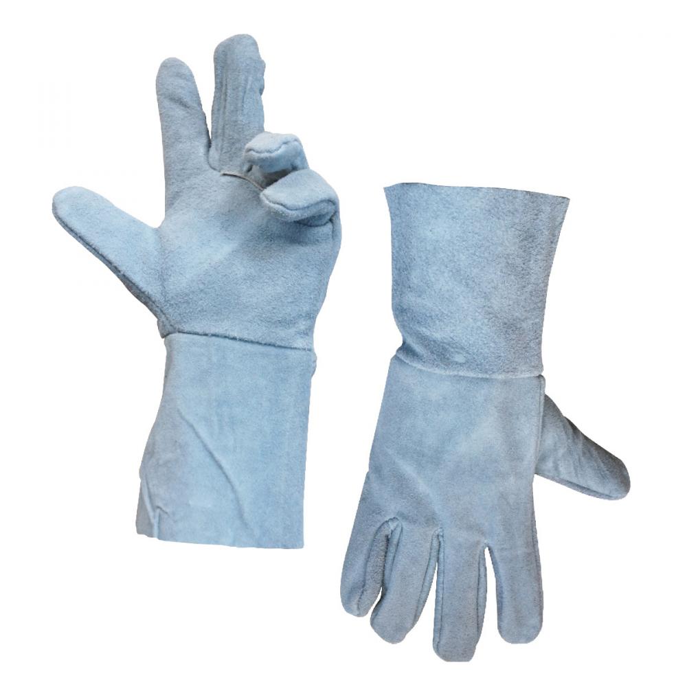 1dz. Cow Split Leather Welders Gloves Gray Long Cuff<span class=' ItemWarning' style='display:block;'>Item is usually in stock, but we&#39;ll be in touch if there&#39;s a problem<br /></span>