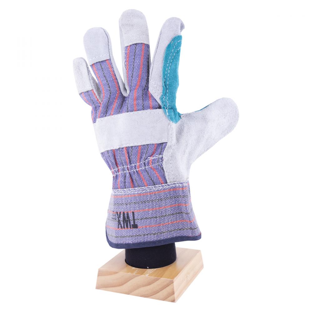 1dz. Cow Split Leather Gloves Reinforce Palm Rubberized Cuff (OSFA)<span class=' ItemWarning' style='display:block;'>Item is usually in stock, but we&#39;ll be in touch if there&#39;s a problem<br /></span>