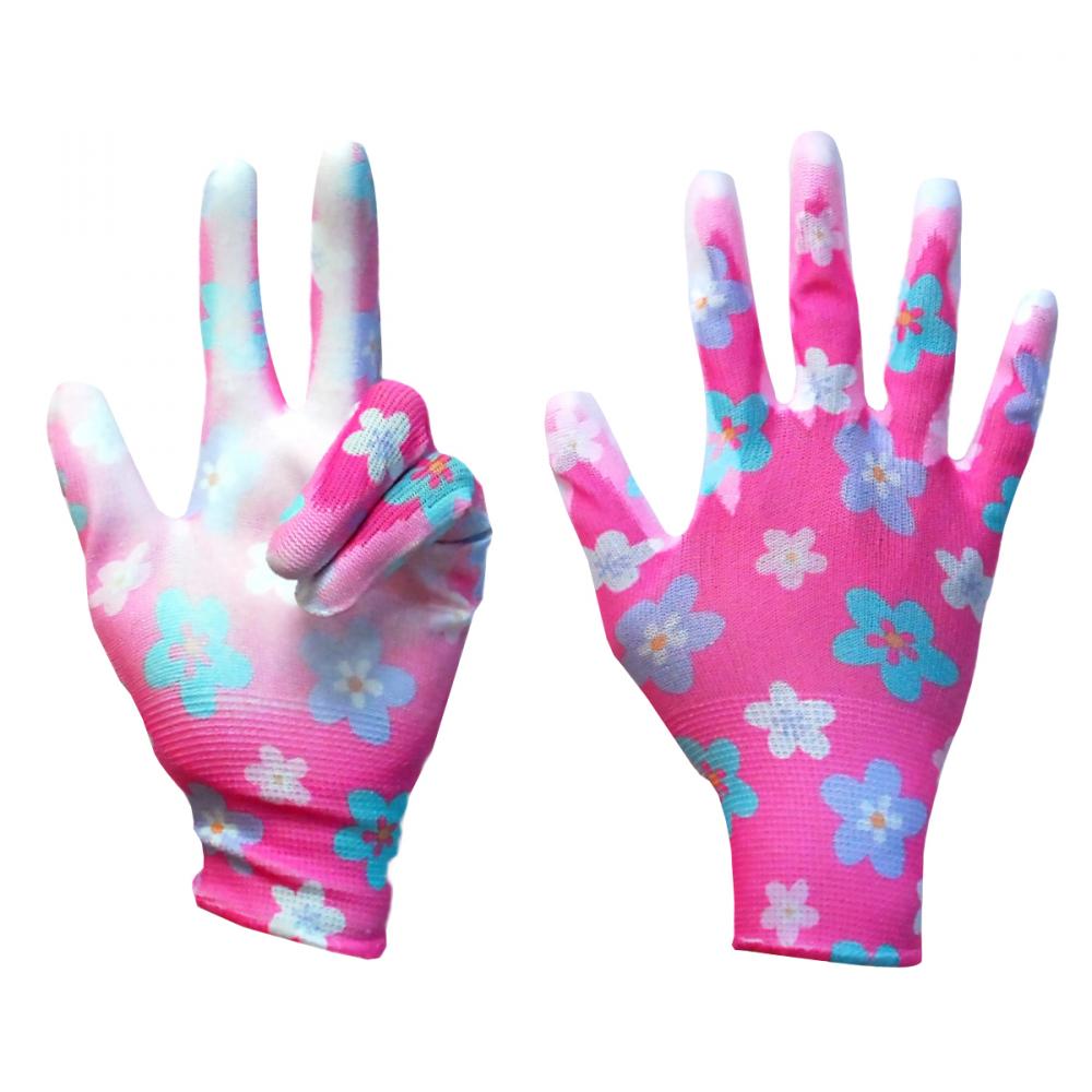 1dz. Knitted Polyester Garden Gloves Pink With PVC Dots (S)<span class=' ItemWarning' style='display:block;'>Item is usually in stock, but we&#39;ll be in touch if there&#39;s a problem<br /></span>
