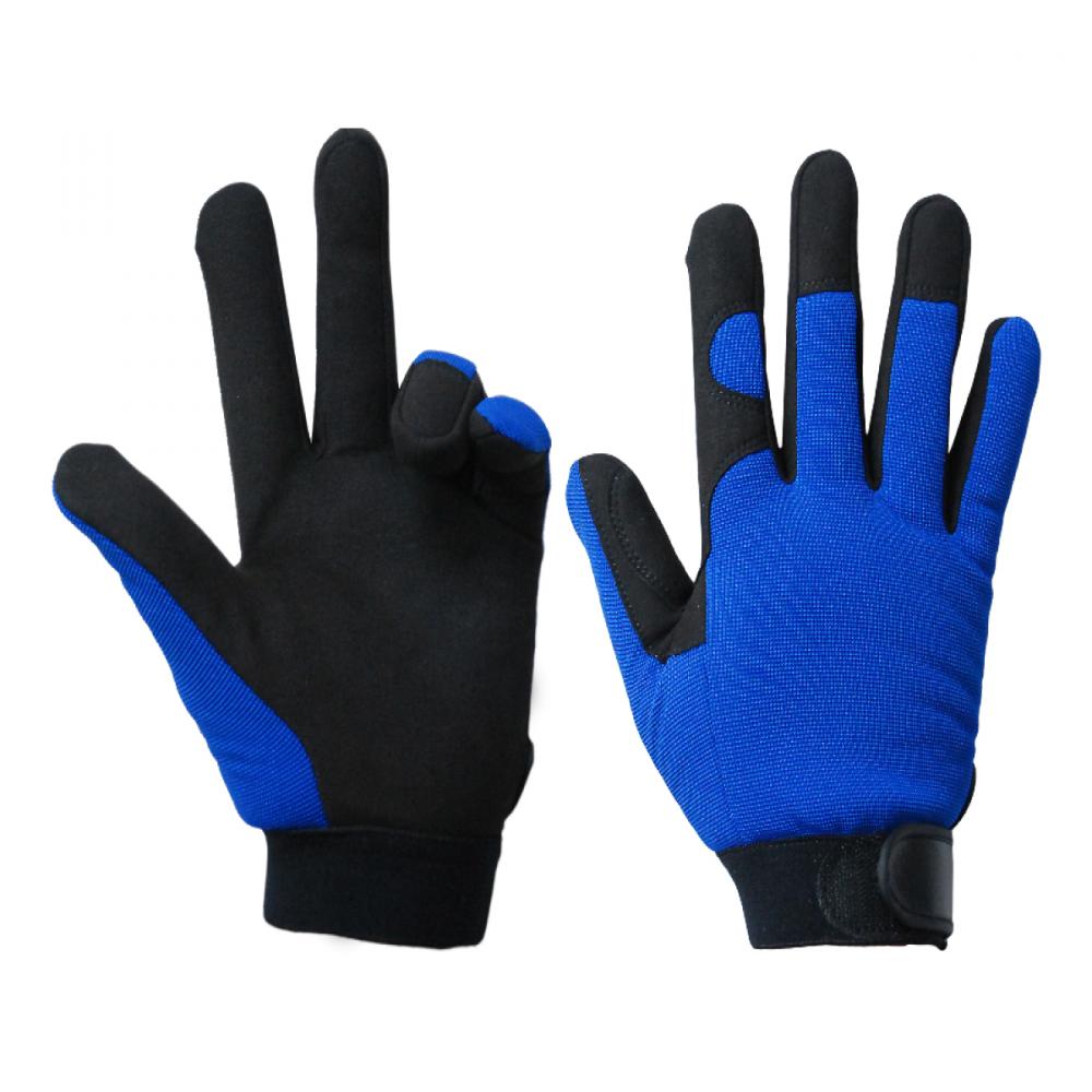 1 Pair Mechanic Gloves Blue/Black With Synthetic Leather Palm Black (XL)<span class=' ItemWarning' style='display:block;'>Item is usually in stock, but we&#39;ll be in touch if there&#39;s a problem<br /></span>