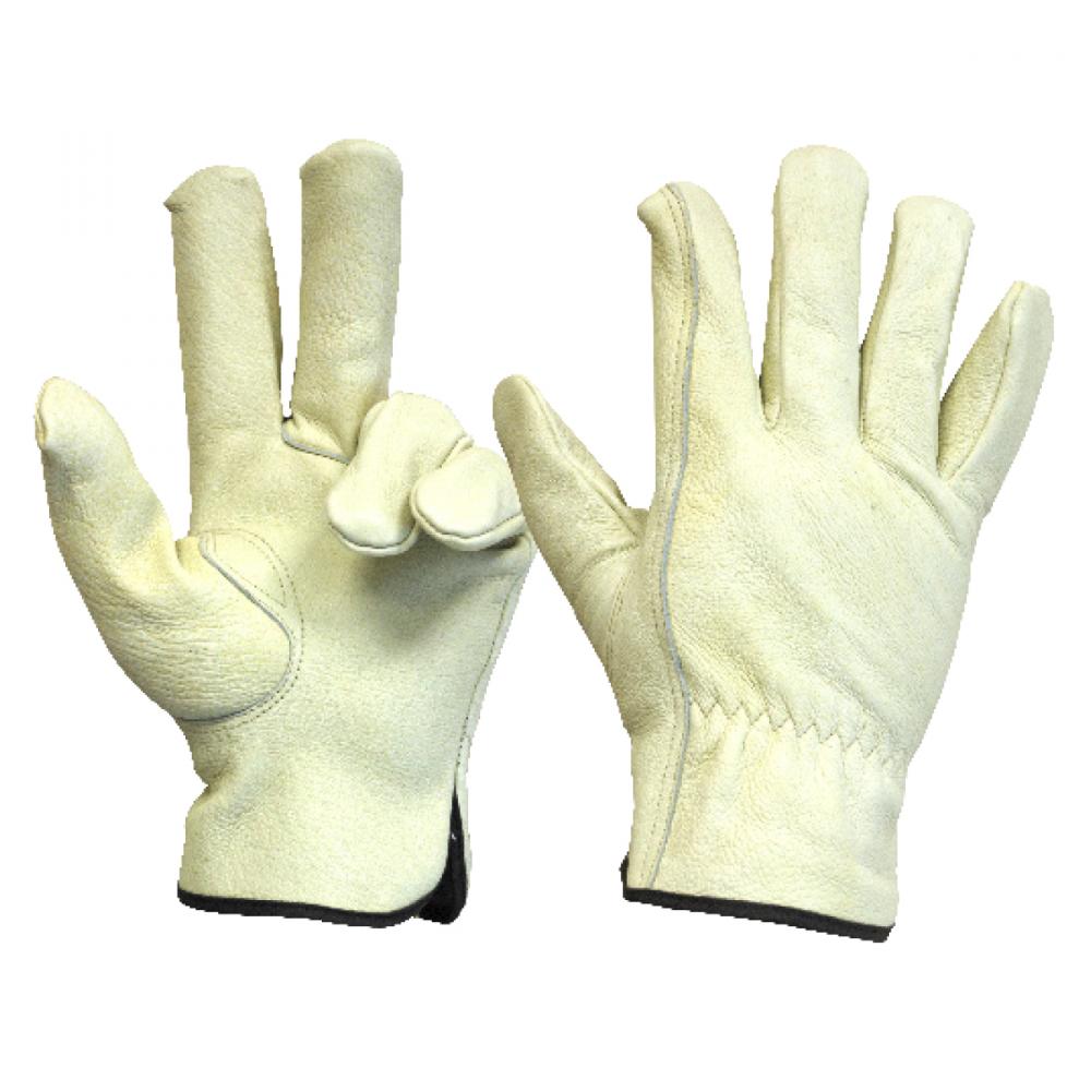 1 Pair Unlined Pigskin Driver Gloves Elastic Cuff Cotton Hem (M)<span class=' ItemWarning' style='display:block;'>Item is usually in stock, but we&#39;ll be in touch if there&#39;s a problem<br /></span>