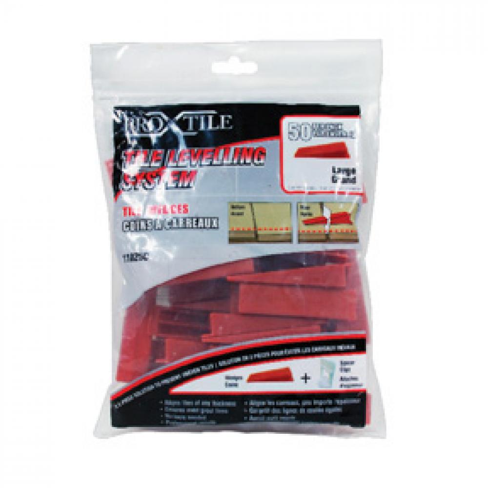 Tile Levelling System Wedges PP 50PC<span class=' ItemWarning' style='display:block;'>Item is usually in stock, but we&#39;ll be in touch if there&#39;s a problem<br /></span>