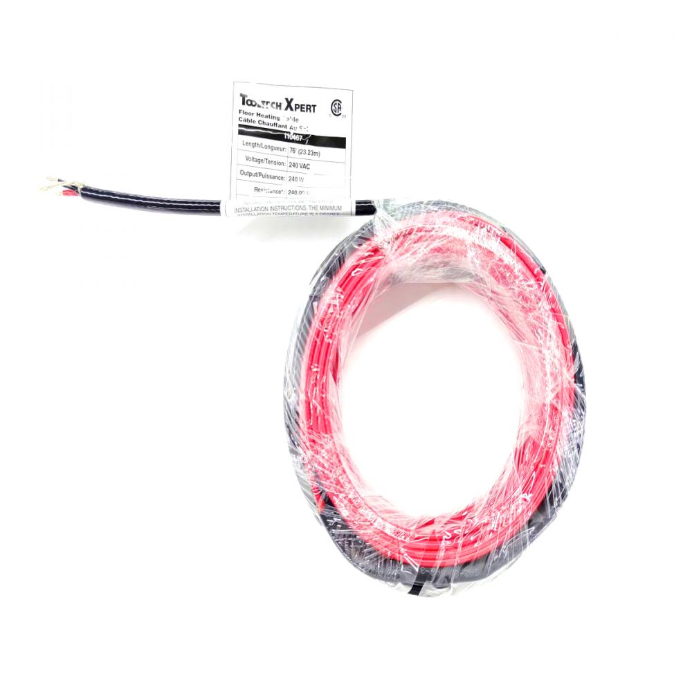 Floor Heating Cable 240V 57ft (17.42m) 180W<span class=' ItemWarning' style='display:block;'>Item is usually in stock, but we&#39;ll be in touch if there&#39;s a problem<br /></span>