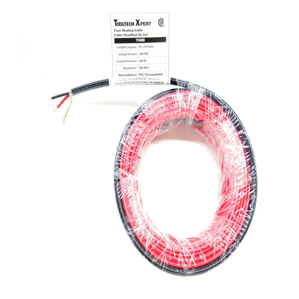 Floor Heating Cable 240V 114ft (34.84m) 360W<span class=' ItemWarning' style='display:block;'>Item is usually in stock, but we&#39;ll be in touch if there&#39;s a problem<br /></span>