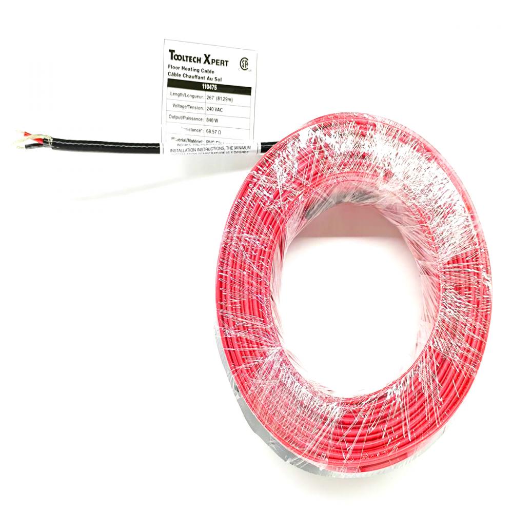 Floor Heating Cable 240V 267ft (81.29m) 840W<span class=' ItemWarning' style='display:block;'>Item is usually in stock, but we&#39;ll be in touch if there&#39;s a problem<br /></span>