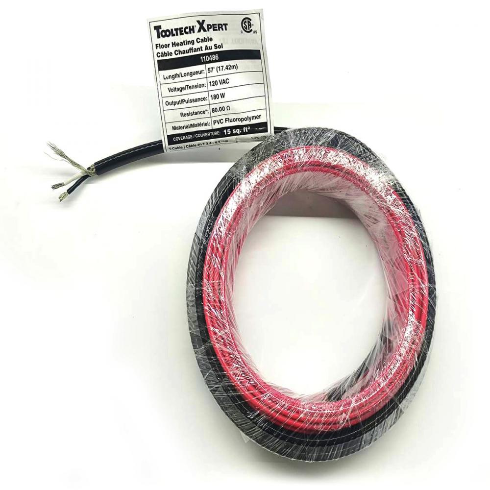 Floor Heating Cable 120V 38ft (11.61m) 120W<span class=' ItemWarning' style='display:block;'>Item is usually in stock, but we&#39;ll be in touch if there&#39;s a problem<br /></span>