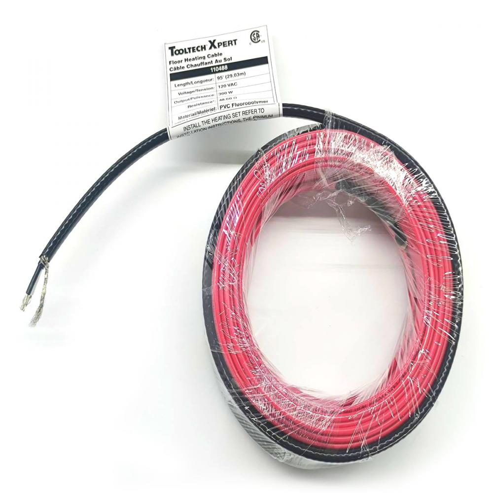 Floor Heating Cable 120V 95ft (29.03m) 300W<span class=' ItemWarning' style='display:block;'>Item is usually in stock, but we&#39;ll be in touch if there&#39;s a problem<br /></span>