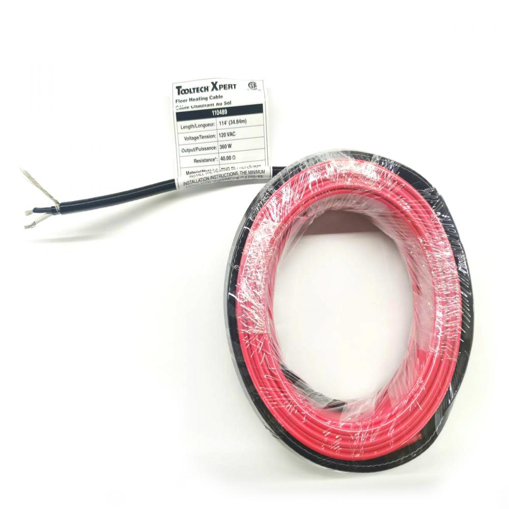 Floor Heating Cable 120V 114ft (34.84m) 360W<span class=' ItemWarning' style='display:block;'>Item is usually in stock, but we&#39;ll be in touch if there&#39;s a problem<br /></span>