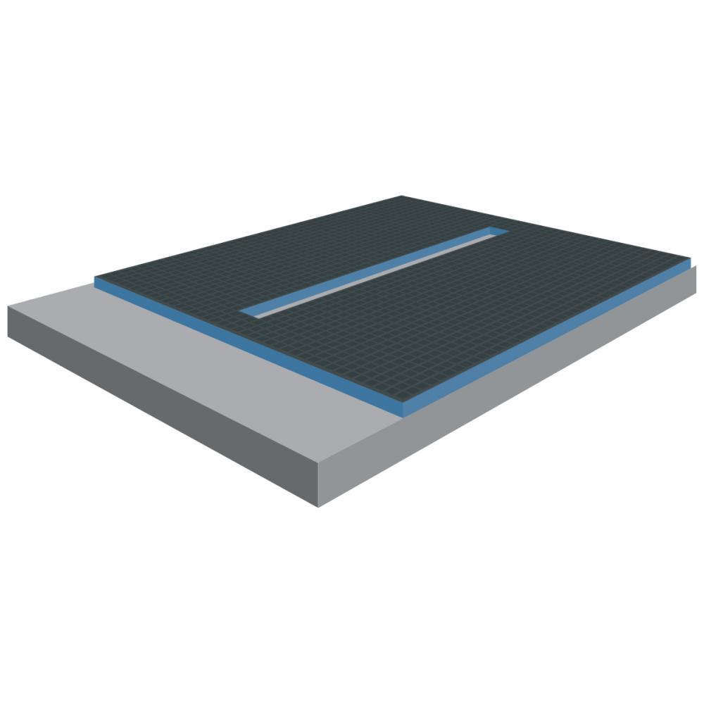 XPS Foam Center Linear Shower Tray 1-1/2in 6ft  x 5ft<span class=' ItemWarning' style='display:block;'>Item is usually in stock, but we&#39;ll be in touch if there&#39;s a problem<br /></span>