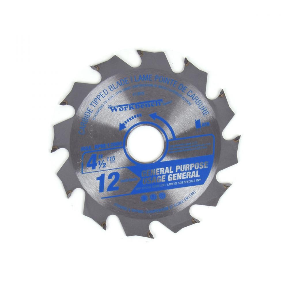 Saw Blade Ripping & Framing 4½&#34; (115mm) 12T 12000RPM<span class=' ItemWarning' style='display:block;'>Item is usually in stock, but we&#39;ll be in touch if there&#39;s a problem<br /></span>