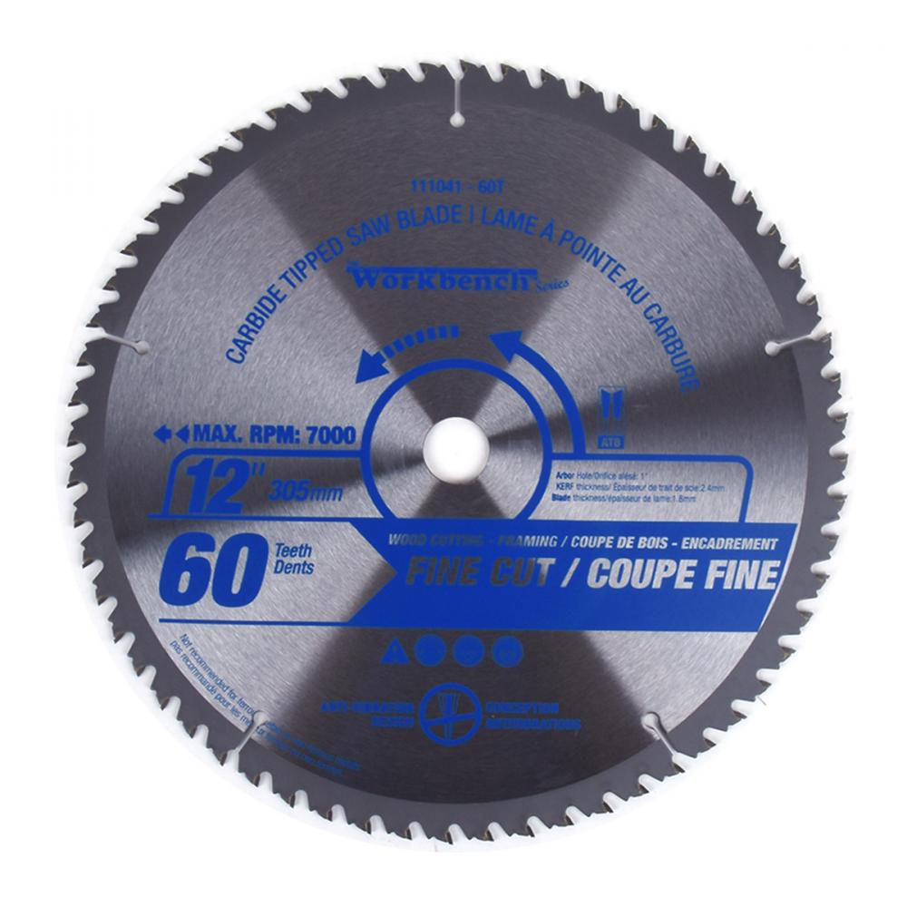 Carbide Tipped Saw Blade ATB Fine Cut 12in (3055mm) 60T 7000RPM<span class=' ItemWarning' style='display:block;'>Item is usually in stock, but we&#39;ll be in touch if there&#39;s a problem<br /></span>