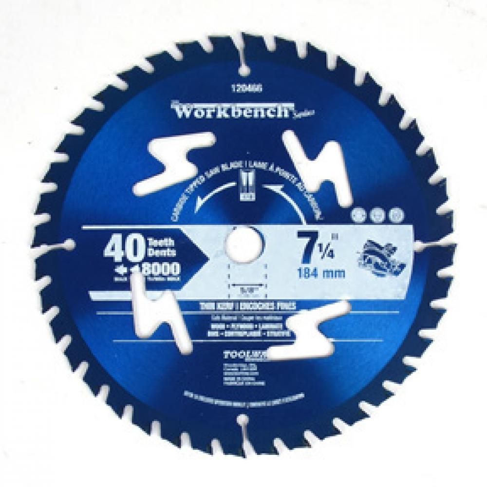 Blade 7¼&#34; 40T Thin Kerf Carbide Tipped<span class=' ItemWarning' style='display:block;'>Item is usually in stock, but we&#39;ll be in touch if there&#39;s a problem<br /></span>