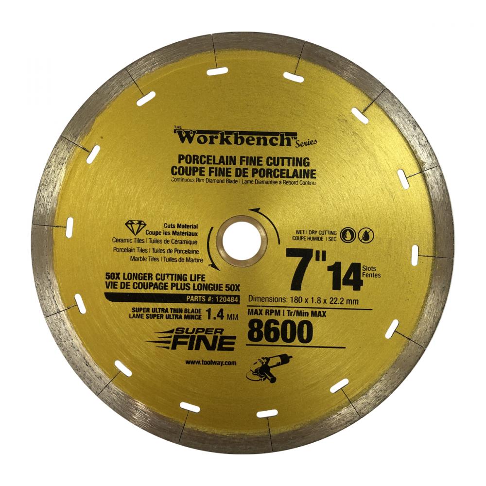 Diamond Saw Blade 7.25in 180mm x 8mm Super Thin With 14 Slots<span class=' ItemWarning' style='display:block;'>Item is usually in stock, but we&#39;ll be in touch if there&#39;s a problem<br /></span>