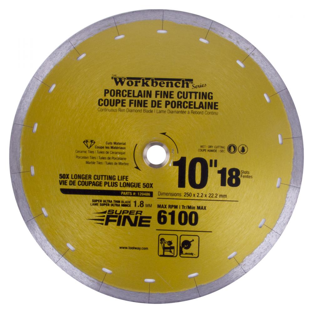 Diamond Saw Blade 10 in 250mm x 8mm Super Thin With 18 Slots<span class=' ItemWarning' style='display:block;'>Item is usually in stock, but we&#39;ll be in touch if there&#39;s a problem<br /></span>