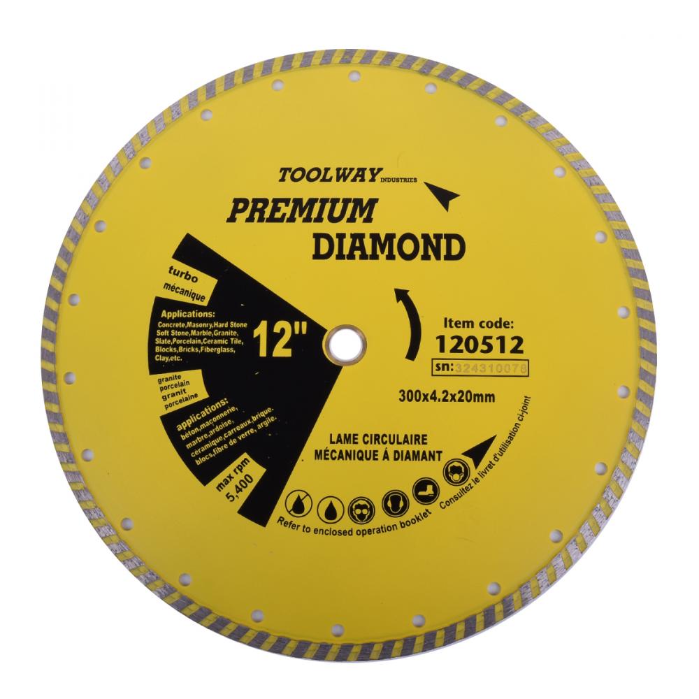 Blade 12in Sintered Turbo Diamond<span class=' ItemWarning' style='display:block;'>Item is usually in stock, but we&#39;ll be in touch if there&#39;s a problem<br /></span>