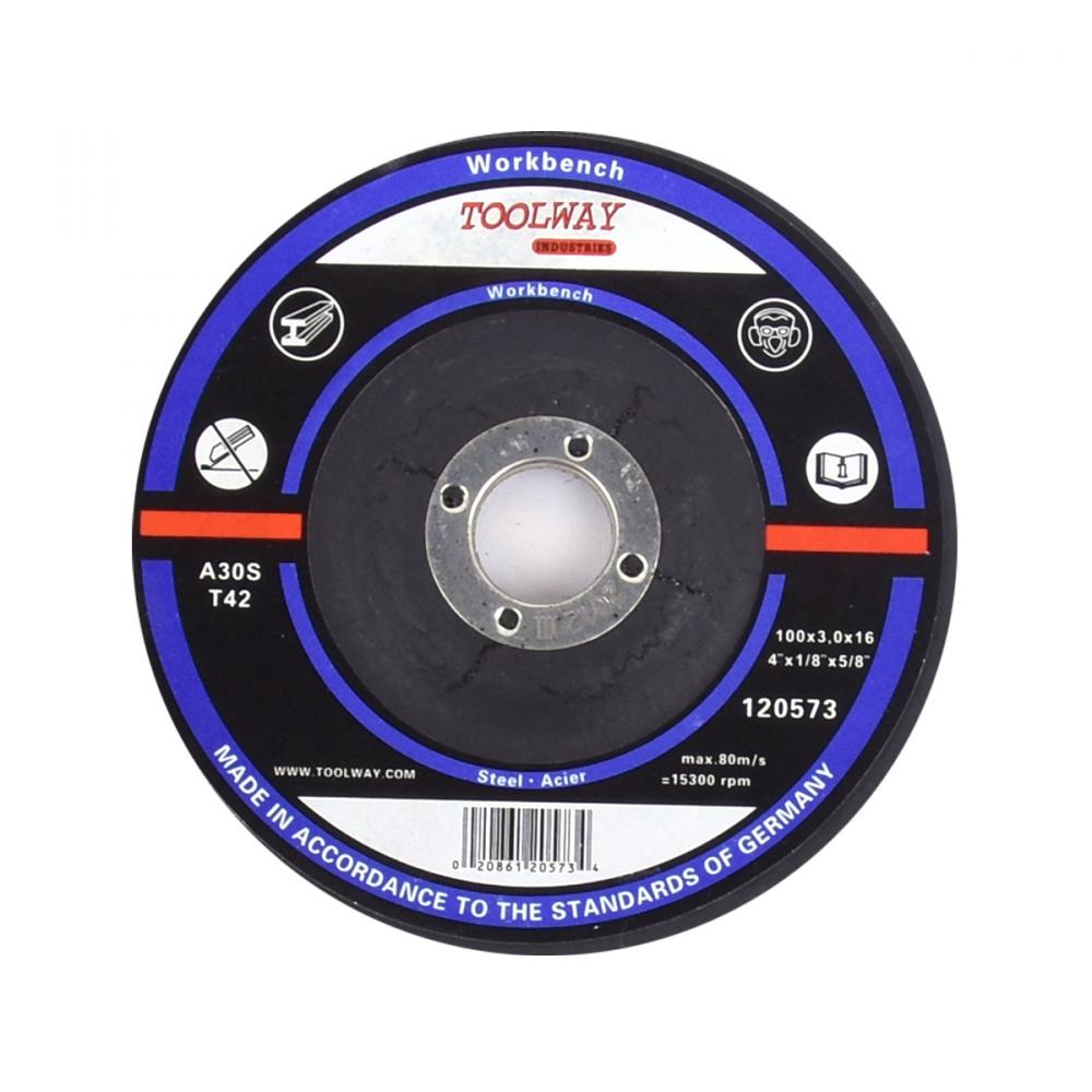 Abrasive Cut-Off Wheel Depressed Centre 4in x 1/8in x 7/8in Metal<span class=' ItemWarning' style='display:block;'>Item is usually in stock, but we&#39;ll be in touch if there&#39;s a problem<br /></span>