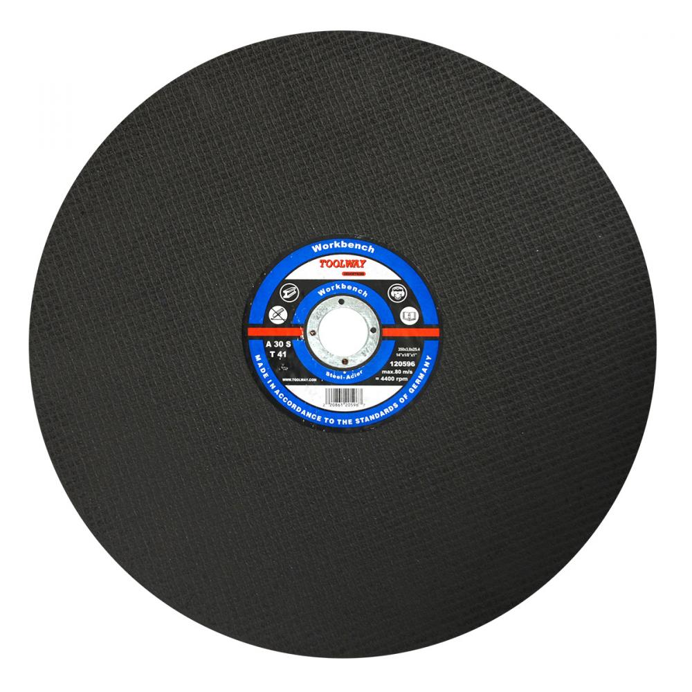 Cut-Off Wheel Reinforced Abrasive 14in x 1/8in x 1in Metal<span class=' ItemWarning' style='display:block;'>Item is usually in stock, but we&#39;ll be in touch if there&#39;s a problem<br /></span>