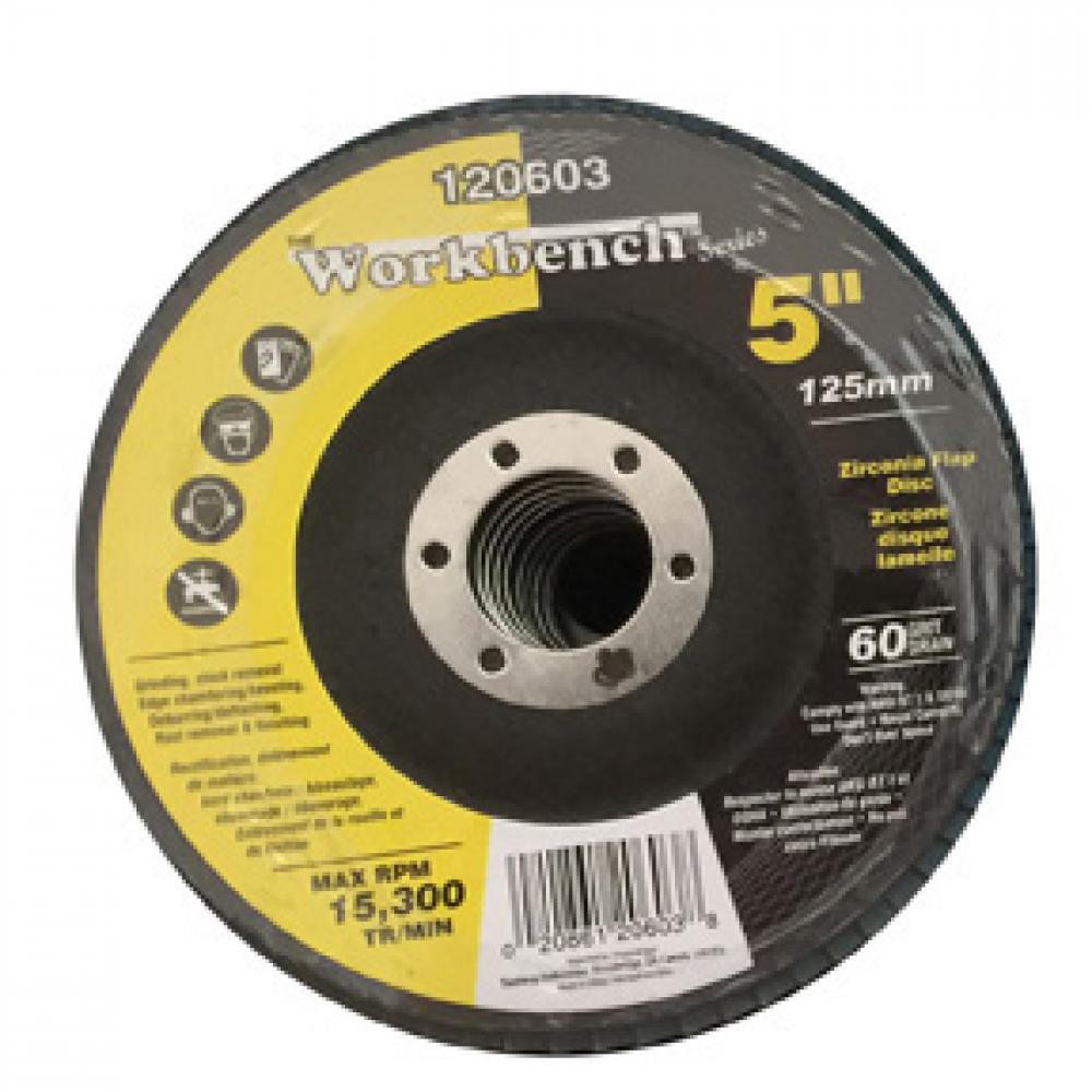 Flap Disc 5in Zirconia 60Grit<span class=' ItemWarning' style='display:block;'>Item is usually in stock, but we&#39;ll be in touch if there&#39;s a problem<br /></span>