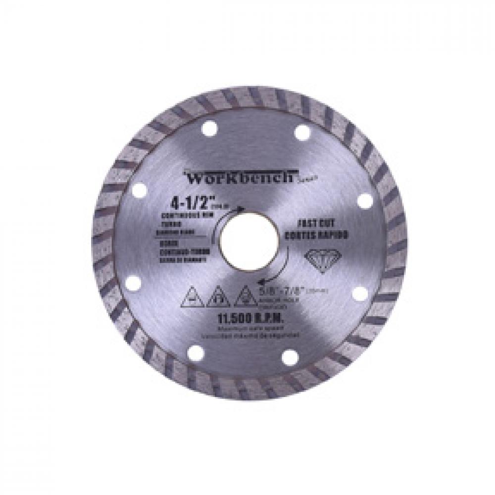Diamond Saw Blade 4½&#34; 3pc set (Segmented Continuous Turbo & Continuous Rims) DRYWETTURBO<span class=' ItemWarning' style='display:block;'>Item is usually in stock, but we&#39;ll be in touch if there&#39;s a problem<br /></span>