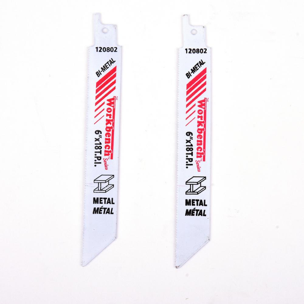 Reciprocating Saw Blade 6in 18T Bi Metal HSS 2/pk<span class=' ItemWarning' style='display:block;'>Item is usually in stock, but we&#39;ll be in touch if there&#39;s a problem<br /></span>