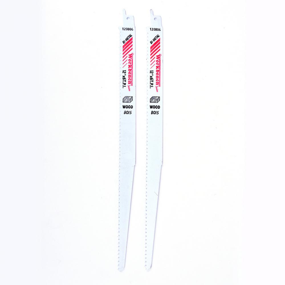 Reciprocating Saw Blade 12in 6T Bi Metal HSS 2/pk<span class=' ItemWarning' style='display:block;'>Item is usually in stock, but we&#39;ll be in touch if there&#39;s a problem<br /></span>