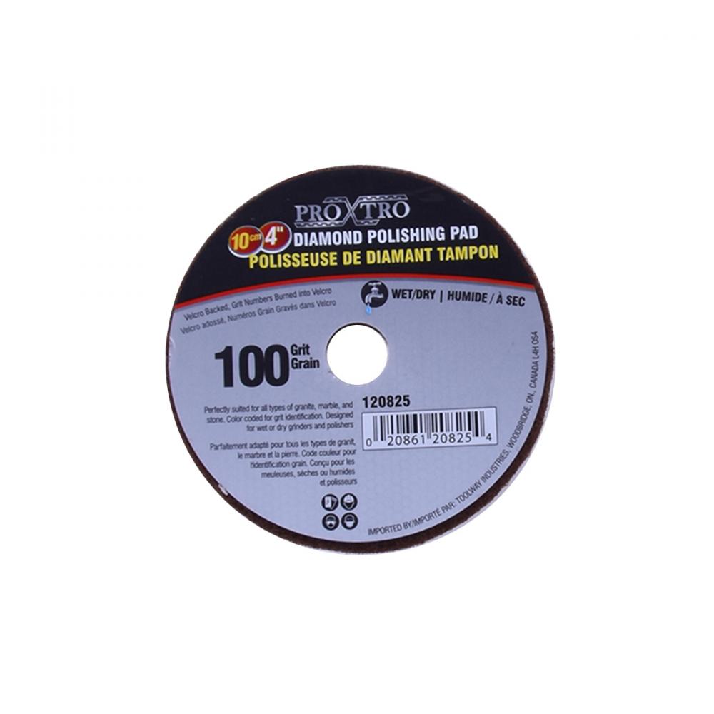 10Pc Diamond Wet/Dry Polishing Pad 4in 100grit<span class=' ItemWarning' style='display:block;'>Item is usually in stock, but we&#39;ll be in touch if there&#39;s a problem<br /></span>