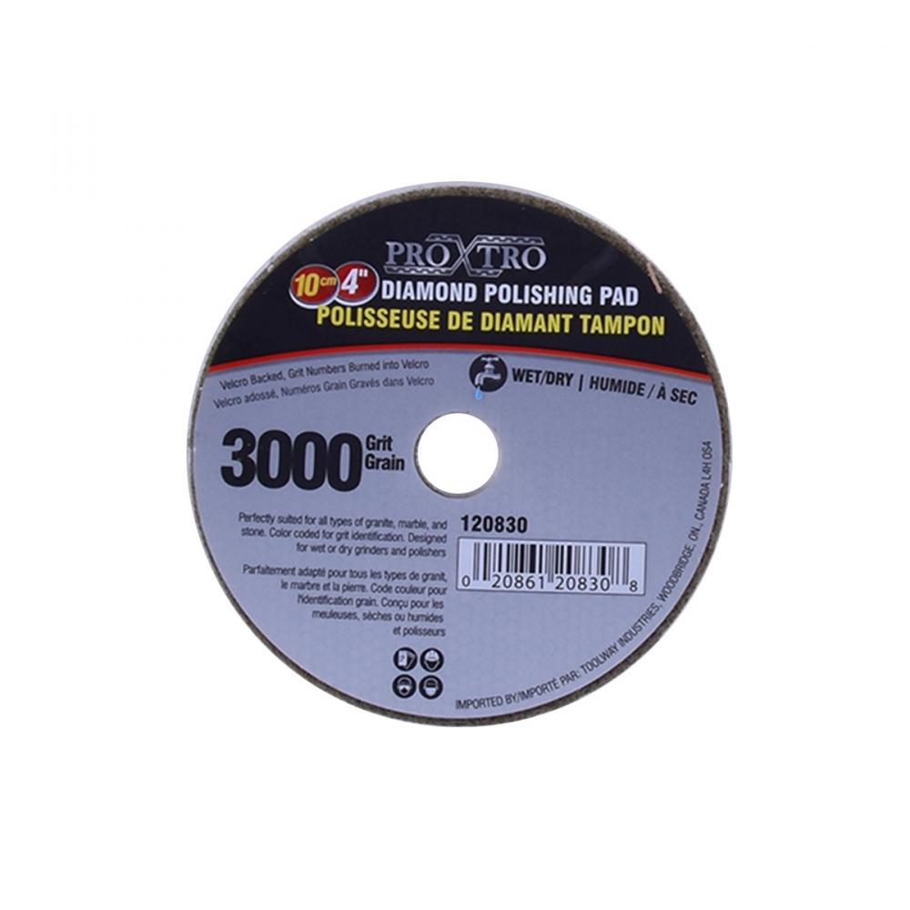 10Pc Diamond Wet/Dry Polishing Pad 4in 3000grit<span class=' ItemWarning' style='display:block;'>Item is usually in stock, but we&#39;ll be in touch if there&#39;s a problem<br /></span>