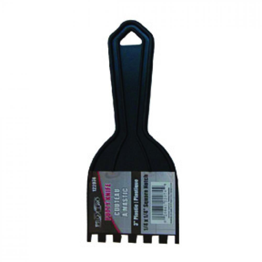 Putty Knife Spreader 3in ¼in x ¼in SQ Notch<span class=' ItemWarning' style='display:block;'>Item is usually in stock, but we&#39;ll be in touch if there&#39;s a problem<br /></span>
