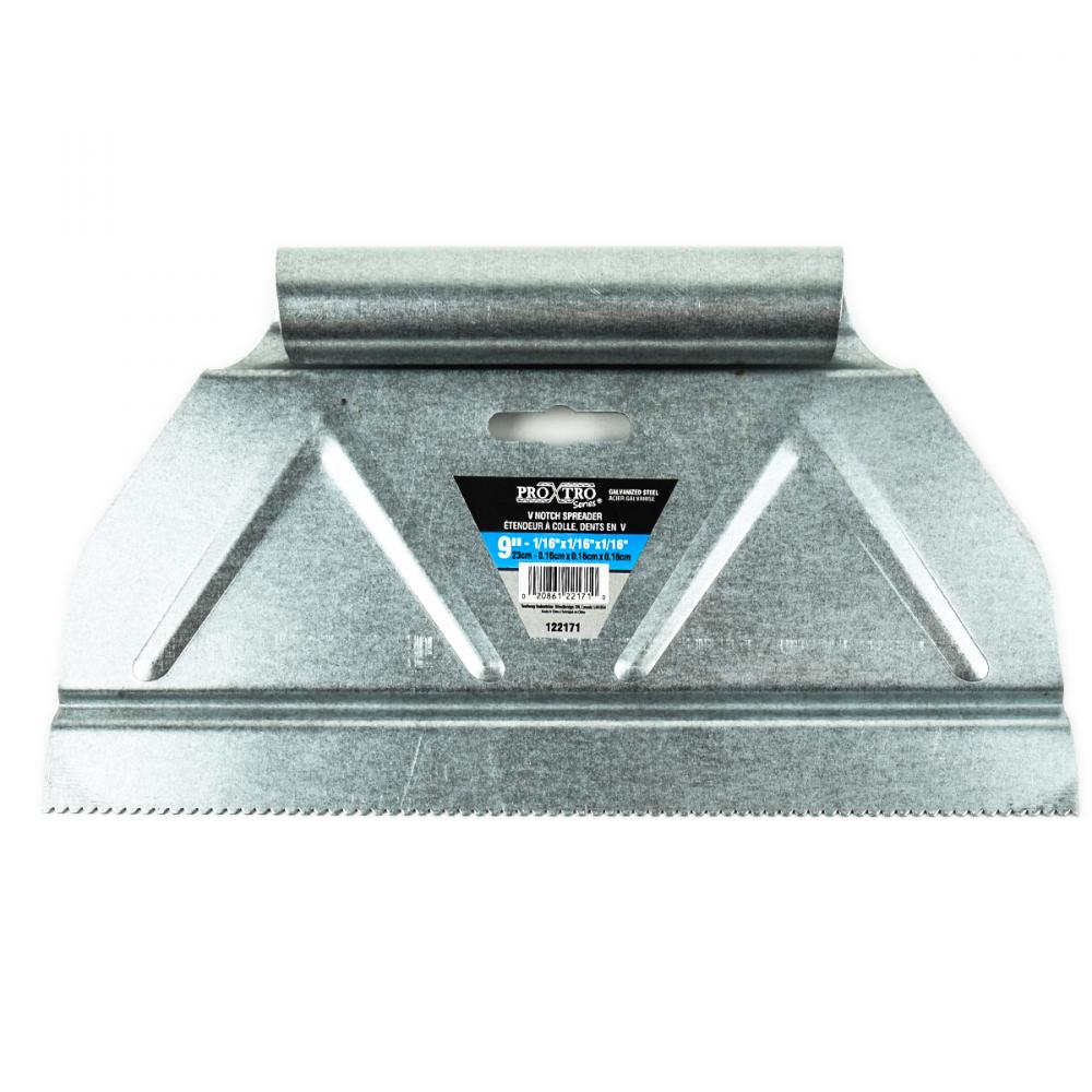 Spreader 9in 1/16inx1/16inx1/16in V Notch<span class=' ItemWarning' style='display:block;'>Item is usually in stock, but we&#39;ll be in touch if there&#39;s a problem<br /></span>