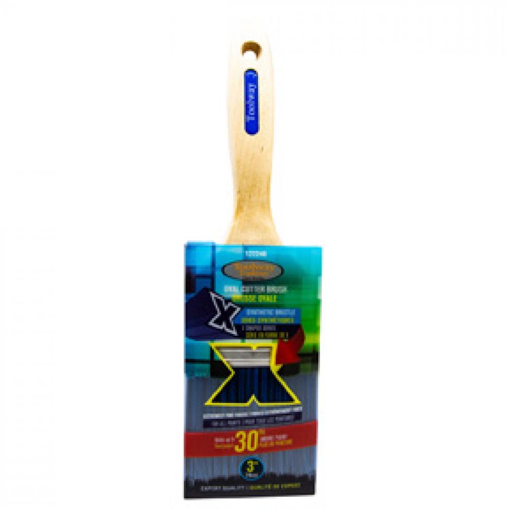 X-Series Oval Paint Brush Synthetic 3in<span class=' ItemWarning' style='display:block;'>Item is usually in stock, but we&#39;ll be in touch if there&#39;s a problem<br /></span>
