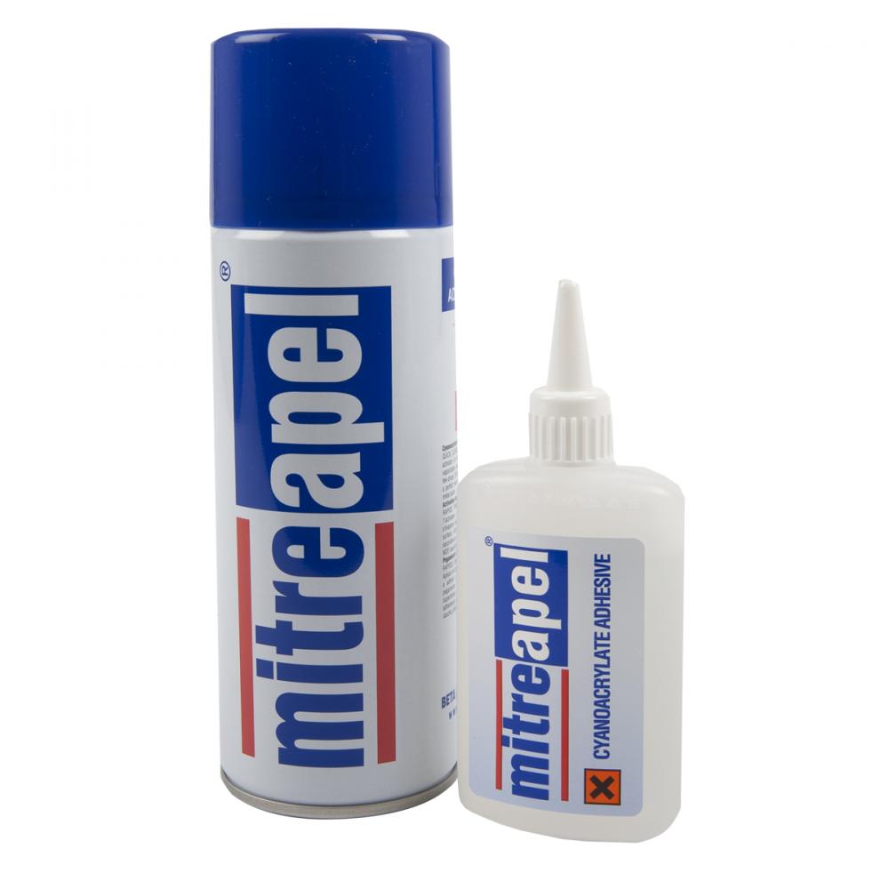 Cyanoacrylate Adhesive Combo 100g Adh/400ml Activator<span class=' ItemWarning' style='display:block;'>Item is usually in stock, but we&#39;ll be in touch if there&#39;s a problem<br /></span>