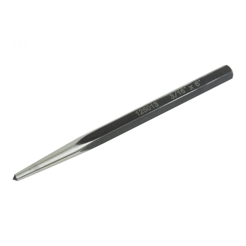 Solid Auger Punch 3/16in x 6in Shank 3/8in Cr-V<span class=' ItemWarning' style='display:block;'>Item is usually in stock, but we&#39;ll be in touch if there&#39;s a problem<br /></span>