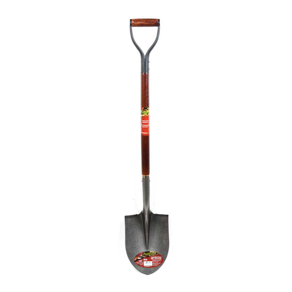 Shovel Round Point 40in x 8-1/2in Blade Wood D-Handle<span class=' ItemWarning' style='display:block;'>Item is usually in stock, but we&#39;ll be in touch if there&#39;s a problem<br /></span>