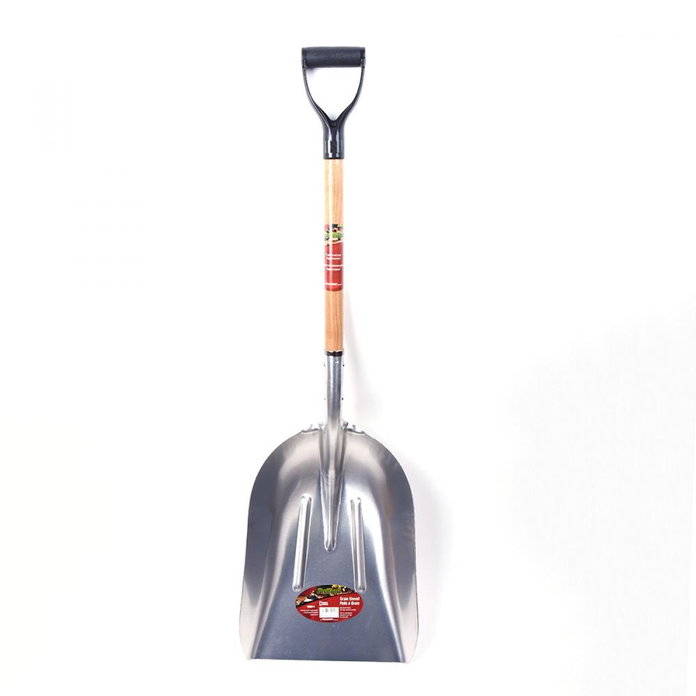 Grain Scoop Shovel 48in x 14-1/2in Aluminum Blade Wood Poly D-Handle<span class=' ItemWarning' style='display:block;'>Item is usually in stock, but we&#39;ll be in touch if there&#39;s a problem<br /></span>