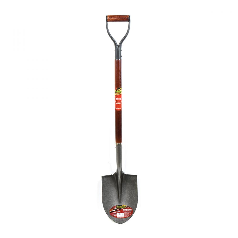 Shovel Round Point 53in x 8-1/2in Blade Wood Metal D-Handle<span class=' ItemWarning' style='display:block;'>Item is usually in stock, but we&#39;ll be in touch if there&#39;s a problem<br /></span>
