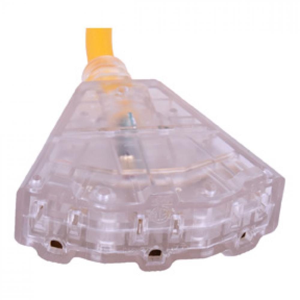 Extension Cord Outdoor SJTW 12/3 Lighted 3-Tap Yellow 50ft<span class=' ItemWarning' style='display:block;'>Item is usually in stock, but we&#39;ll be in touch if there&#39;s a problem<br /></span>