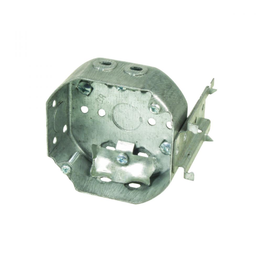 54151LB Octagonal Electrical  Box w/ Clamps & J Bracket 4in<span class=' ItemWarning' style='display:block;'>Item is usually in stock, but we&#39;ll be in touch if there&#39;s a problem<br /></span>