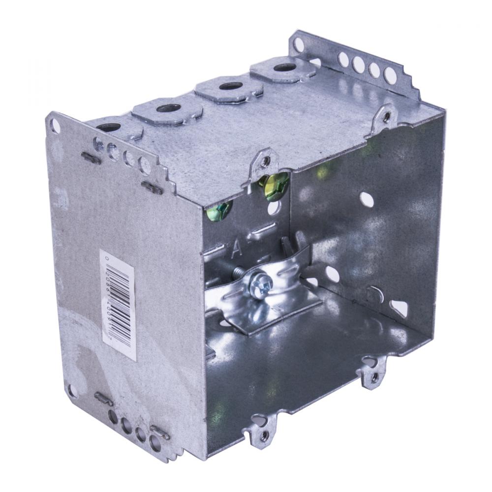 2104 2-Gang Electrical Device Box 3”(H) x 3-¾”(L) x 3-¾” (W)<span class=' ItemWarning' style='display:block;'>Item is usually in stock, but we&#39;ll be in touch if there&#39;s a problem<br /></span>