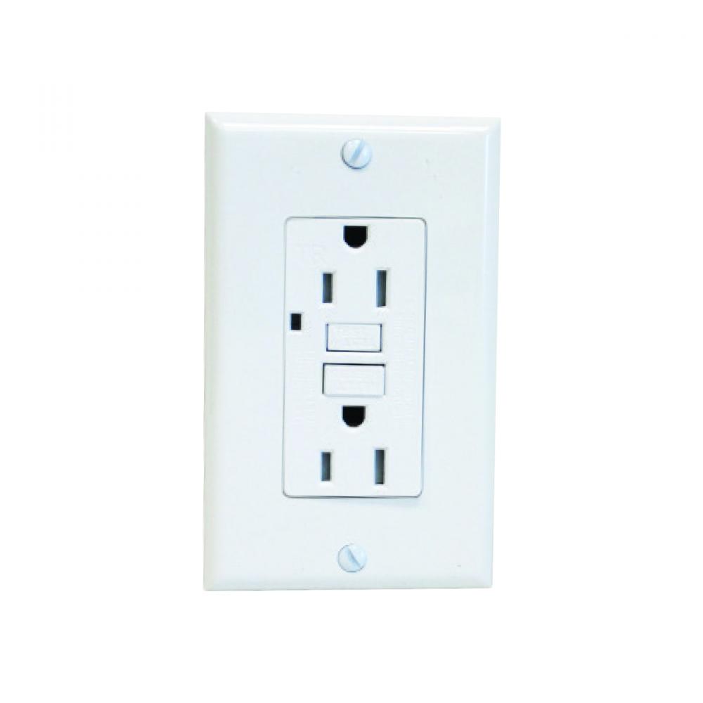 Decora 20-Amp T/P GFCI Receptacle with Wall Plate White<span class=' ItemWarning' style='display:block;'>Item is usually in stock, but we&#39;ll be in touch if there&#39;s a problem<br /></span>