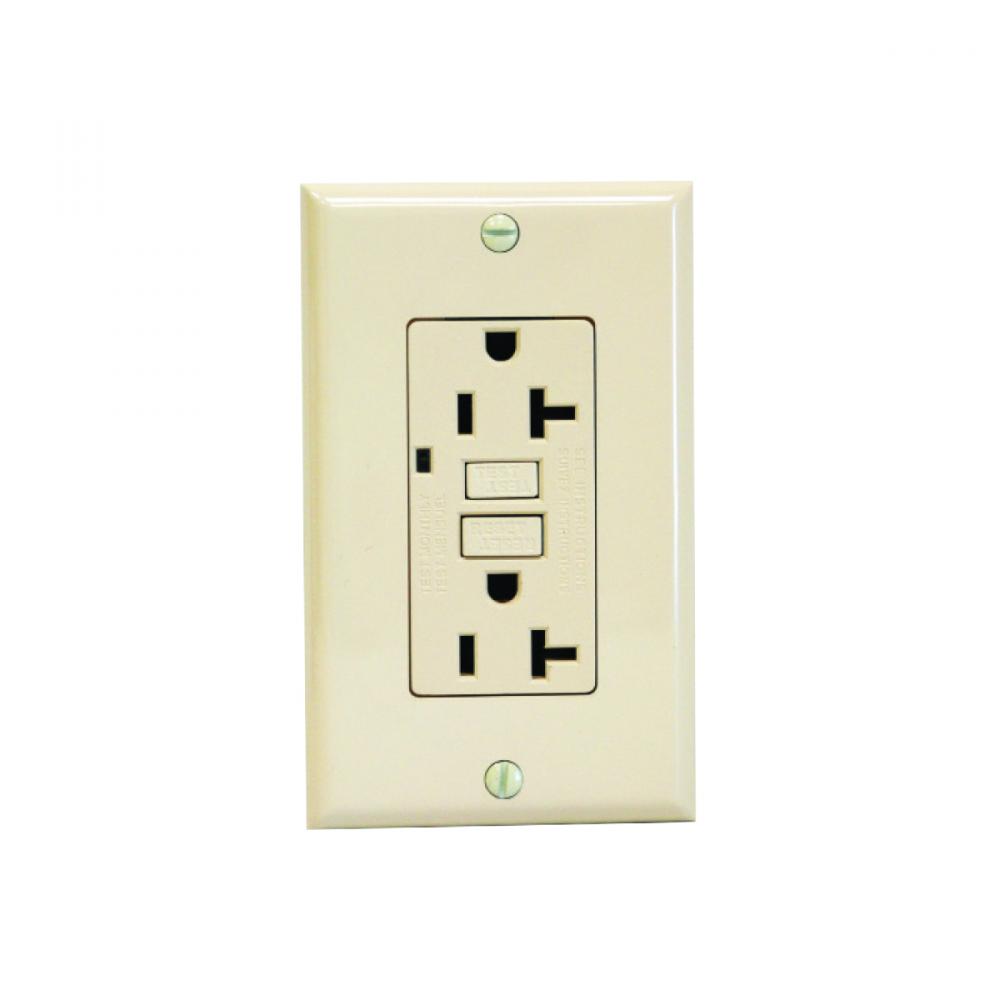 Decora 15-Amp GFCI Receptacle with Wall Plate White<span class=' ItemWarning' style='display:block;'>Item is usually in stock, but we&#39;ll be in touch if there&#39;s a problem<br /></span>