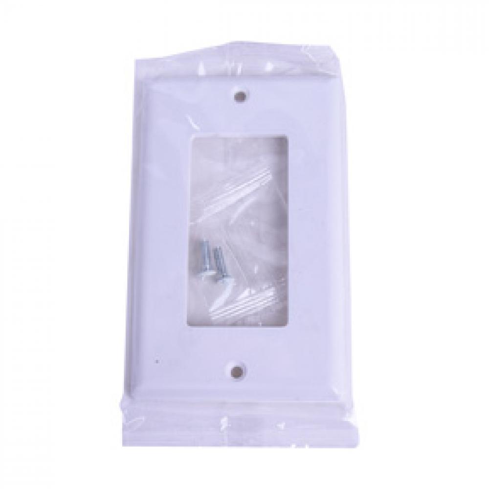 Decora 1-Gang Wall Plate White<span class=' ItemWarning' style='display:block;'>Item is usually in stock, but we&#39;ll be in touch if there&#39;s a problem<br /></span>
