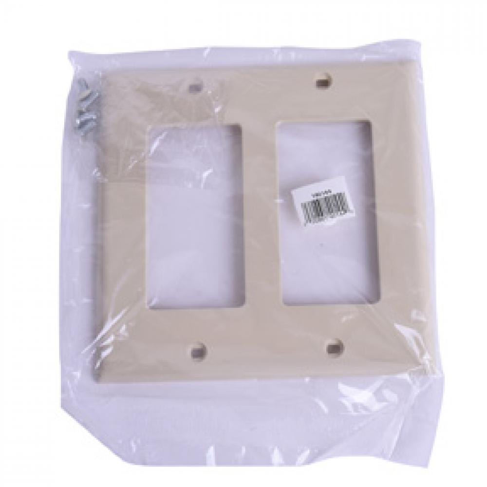 Decora 2-Gang Wall Plate Ivory<span class=' ItemWarning' style='display:block;'>Item is usually in stock, but we&#39;ll be in touch if there&#39;s a problem<br /></span>